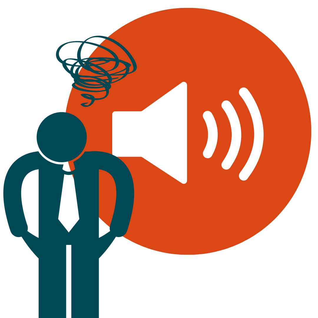 person confused by sound person confused by sound