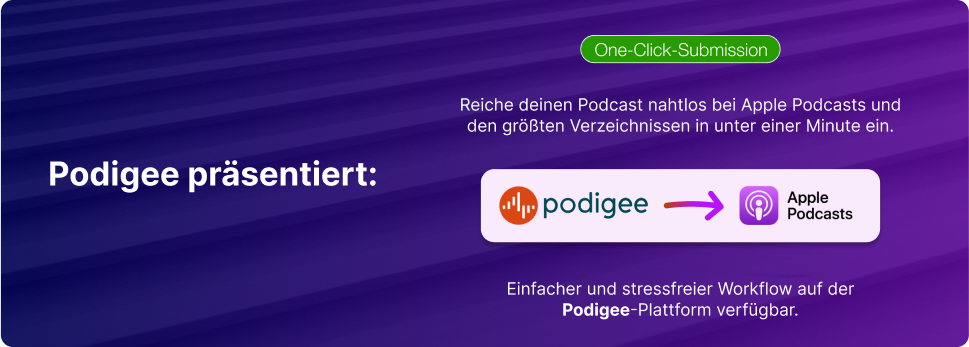 Ein-Klick-Einreichung bei Apple Podcasts