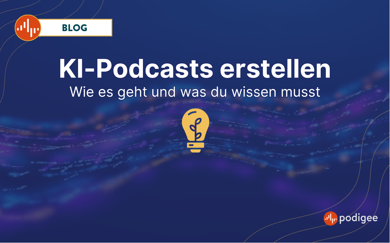 Informativer Blogpost über die Erstellung von Podcasts mit KI / AI